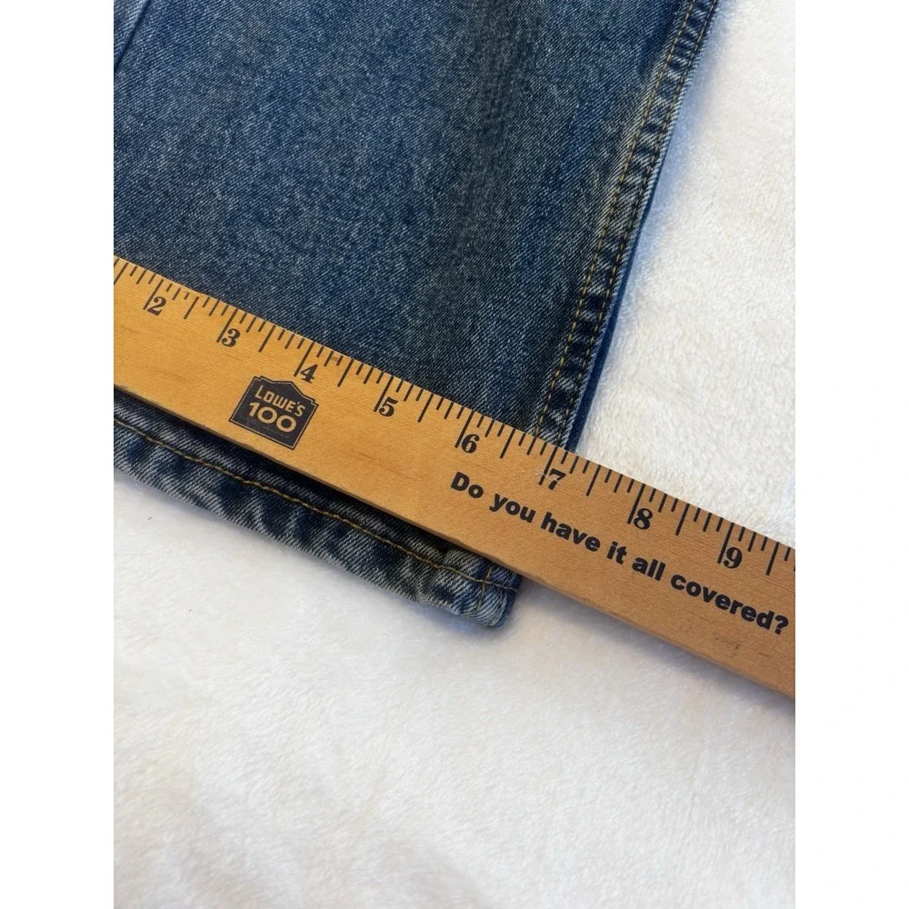 Levis 505‎ Jeans Mens 38x34 Blue Medium Wash Stretch Straight Denim Workwear